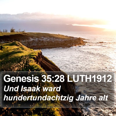 Genesis 35:28 LUTH1912 Bible Verse Image