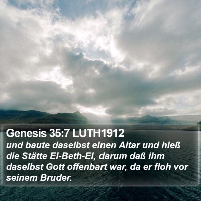 Genesis 35:7 LUTH1912 Bible Verse Image