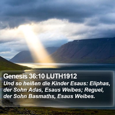 Genesis 36:10 LUTH1912 Bible Verse Image