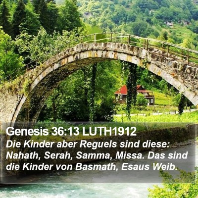 Genesis 36:13 LUTH1912 Bible Verse Image