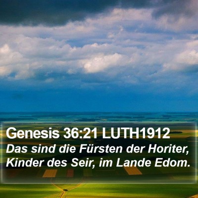Genesis 36:21 LUTH1912 Bible Verse Image