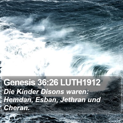 Genesis 36:26 LUTH1912 Bible Verse Image
