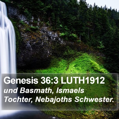 Genesis 36:3 LUTH1912 Bible Verse Image