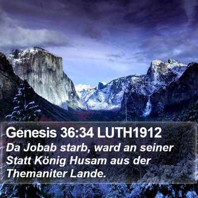 Genesis 36:34 LUTH1912 Bible Verse Image