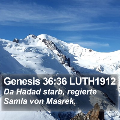 Genesis 36:36 LUTH1912 Bible Verse Image