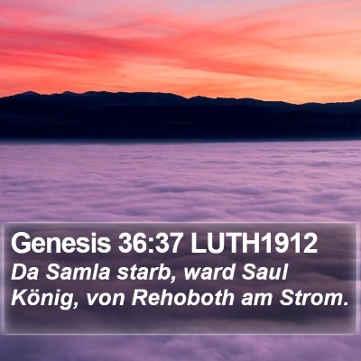 Genesis 36:37 LUTH1912 Bible Verse Image