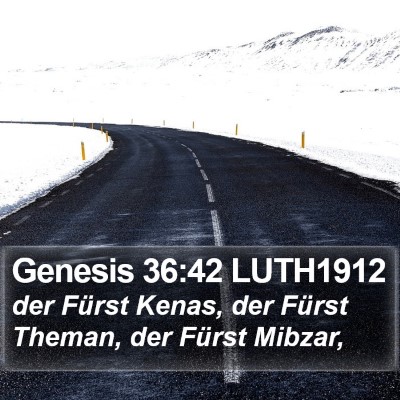 Genesis 36:42 LUTH1912 Bible Verse Image