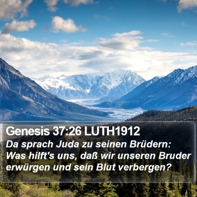 Genesis 37:26 LUTH1912 Bible Verse Image
