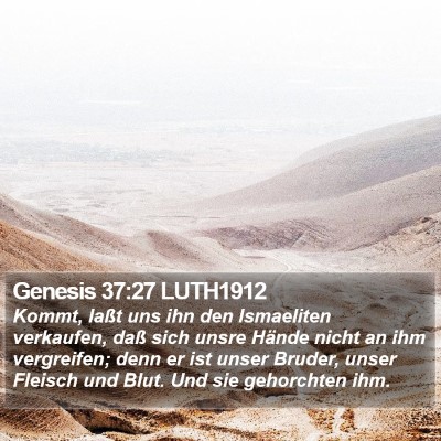 Genesis 37:27 LUTH1912 Bible Verse Image