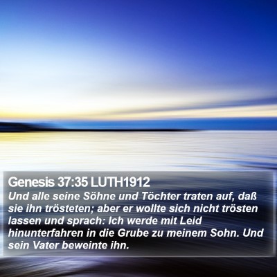 Genesis 37:35 LUTH1912 Bible Verse Image
