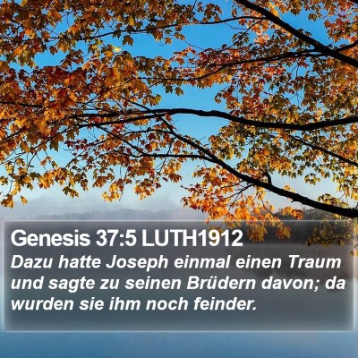 Genesis 37:5 LUTH1912 Bible Verse Image