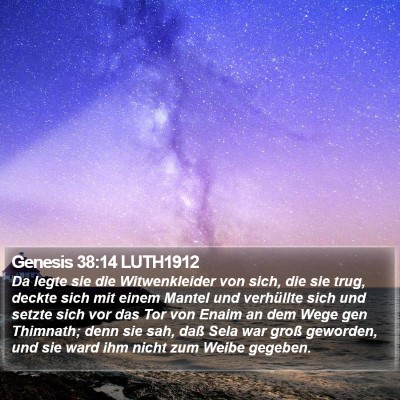 Genesis 38:14 LUTH1912 Bible Verse Image