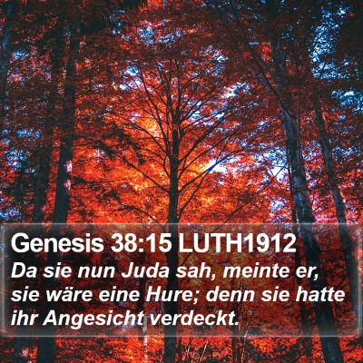 Genesis 38:15 LUTH1912 Bible Verse Image