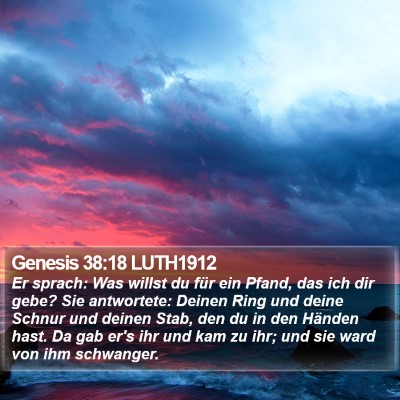 Genesis 38:18 LUTH1912 Bible Verse Image