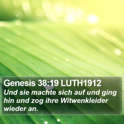 Genesis 38:19 LUTH1912 Bible Verse Image