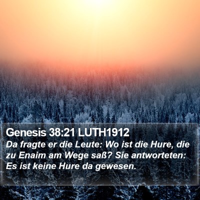 Genesis 38:21 LUTH1912 Bible Verse Image