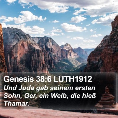 Genesis 38:6 LUTH1912 Bible Verse Image