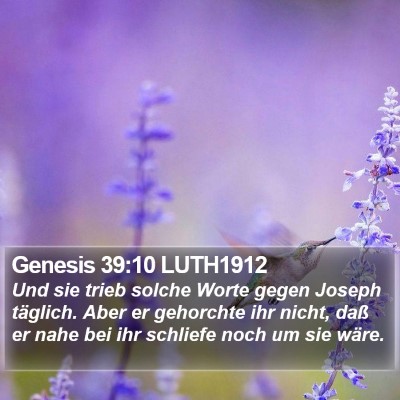 Genesis 39:10 LUTH1912 Bible Verse Image