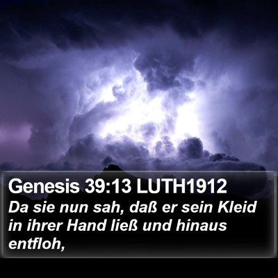 Genesis 39:13 LUTH1912 Bible Verse Image