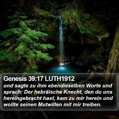 Genesis 39:17 LUTH1912 Bible Verse Image