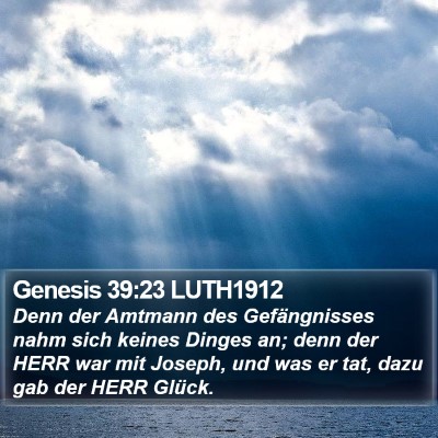 Genesis 39:23 LUTH1912 Bible Verse Image