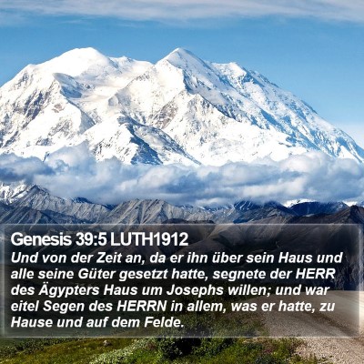 Genesis 39:5 LUTH1912 Bible Verse Image