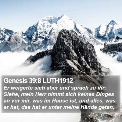 Genesis 39:8 LUTH1912 Bible Verse Image