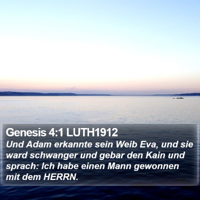 Genesis 4:1 LUTH1912 Bible Verse Image