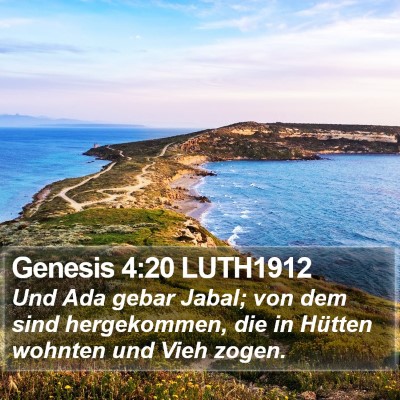 Genesis 4:20 LUTH1912 Bible Verse Image