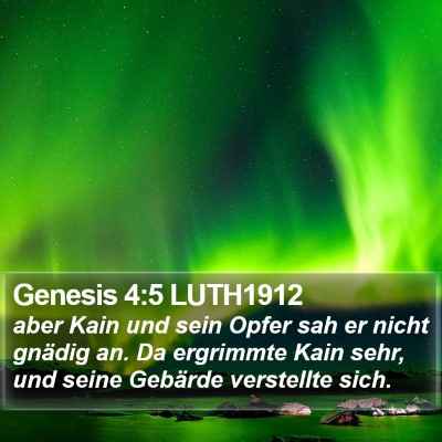 Genesis 4:5 LUTH1912 Bible Verse Image