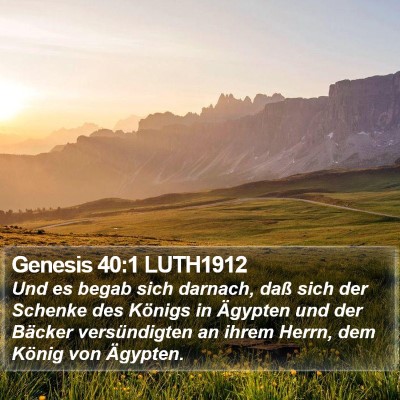 Genesis 40:1 LUTH1912 Bible Verse Image