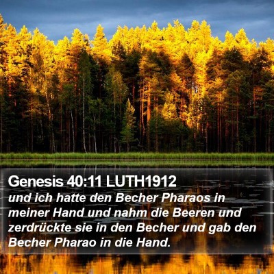 Genesis 40:11 LUTH1912 Bible Verse Image