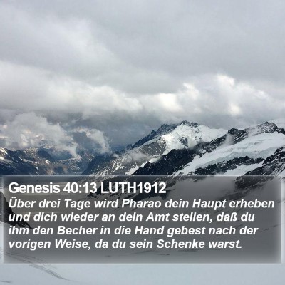 Genesis 40:13 LUTH1912 Bible Verse Image