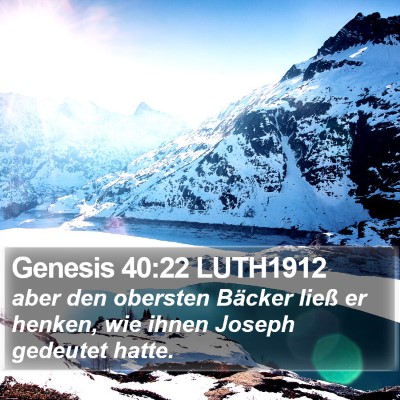Genesis 40:22 LUTH1912 Bible Verse Image