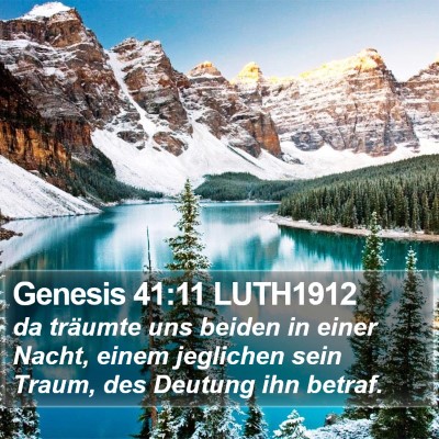 Genesis 41:11 LUTH1912 Bible Verse Image