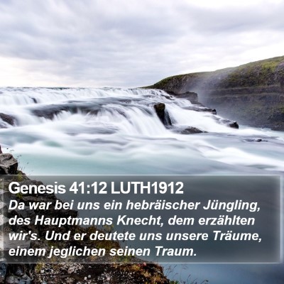 Genesis 41:12 LUTH1912 Bible Verse Image