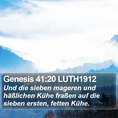 Genesis 41:20 LUTH1912 Bible Verse Image