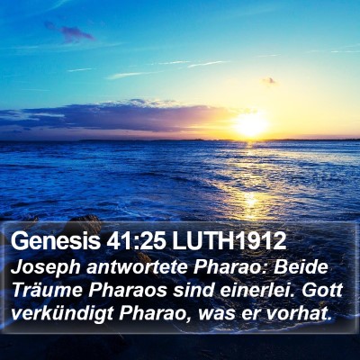 Genesis 41:25 LUTH1912 Bible Verse Image