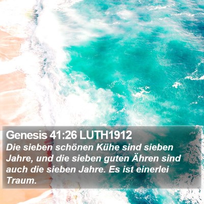 Genesis 41:26 LUTH1912 Bible Verse Image