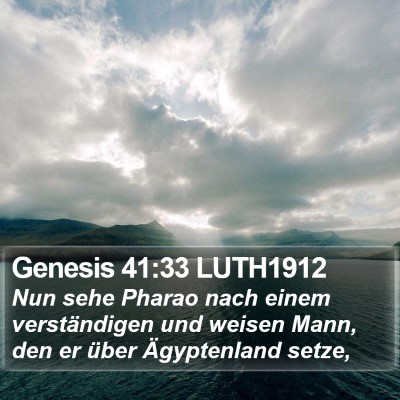 Genesis 41:33 LUTH1912 Bible Verse Image