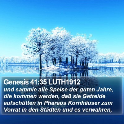 Genesis 41:35 LUTH1912 Bible Verse Image