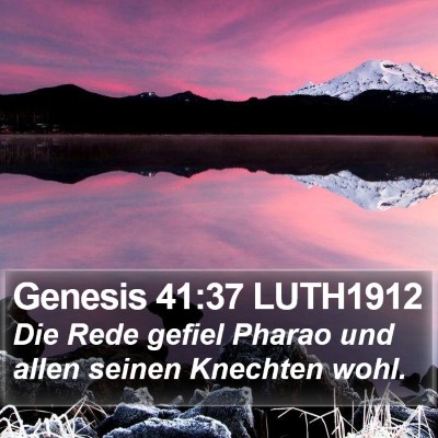 Genesis 41:37 LUTH1912 Bible Verse Image