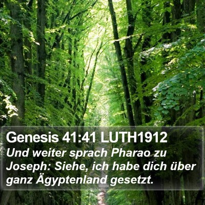 Genesis 41:41 LUTH1912 Bible Verse Image