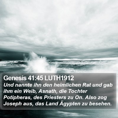 Genesis 41:45 LUTH1912 Bible Verse Image