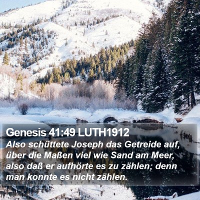 Genesis 41:49 LUTH1912 Bible Verse Image