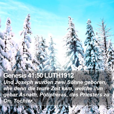 Genesis 41:50 LUTH1912 Bible Verse Image
