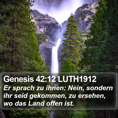 Genesis 42:12 LUTH1912 Bible Verse Image
