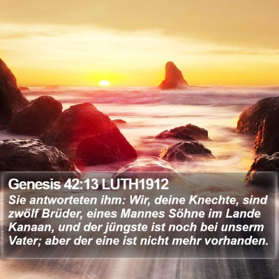 Genesis 42:13 LUTH1912 Bible Verse Image