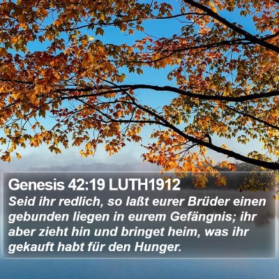 Genesis 42:19 LUTH1912 Bible Verse Image