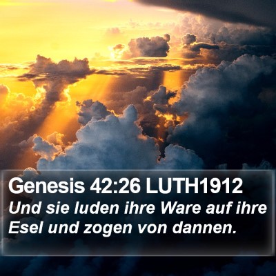 Genesis 42:26 LUTH1912 Bible Verse Image